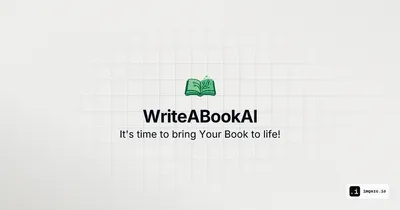 WriteABookAI - An AI-native book writing platform